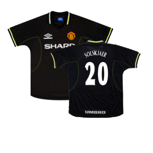 Manchester United 1998-99 Third Shirt (XL) (Excellent) (Solskjaer 20)_0