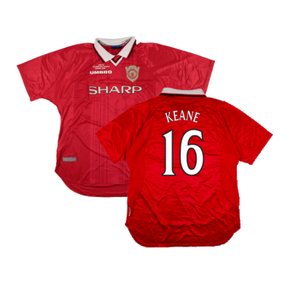 Manchester United 1999-2000 Champions League Home Shirt (XXL) (Excellent) (Keane 16)_0