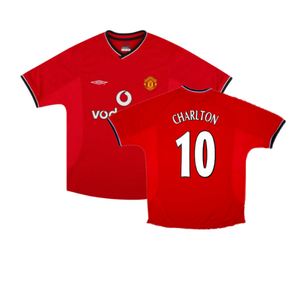 Manchester United 2000-02 Home Shirt (XL) (Good) (Charlton 10)_0