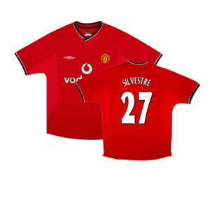 Manchester United 2000-02 Home Shirt (Excellent) (Silvestre 27)_0