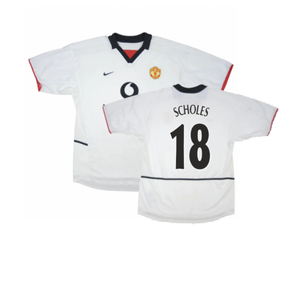 Manchester United 2002-03 Away Shirt (Very Good) (Scholes 18)_0