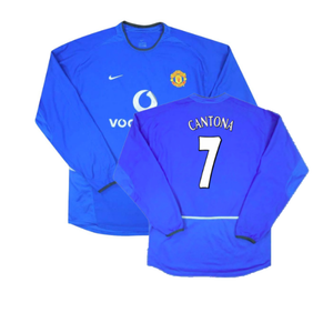 Manchester United 2002-03 Long Sleeve Third Shirt (Excellent) (Cantona 7)_0