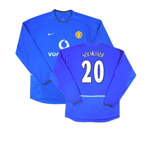 Manchester United 2002-03 Long Sleeve Third Shirt (Excellent) (Solskjaer 20)_0