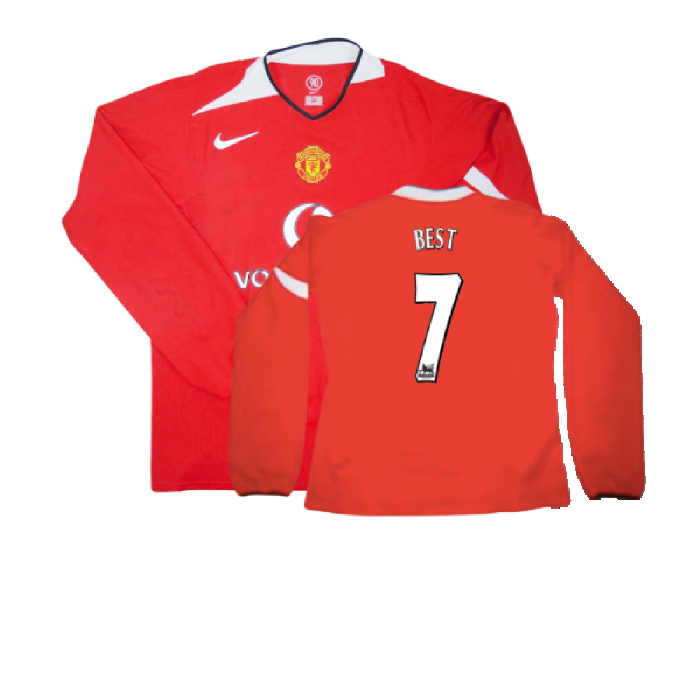 Man U home L/S jersey XL hot