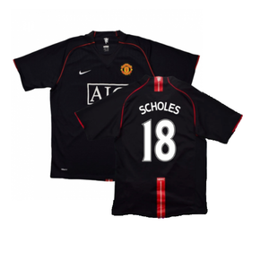 Manchester United 2007-09 Away Shirt (XXL) (Very Good) (Scholes 18)_0