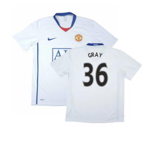 Manchester United 2008-09 Away Shirt (Very Good) (Gray 36)_0