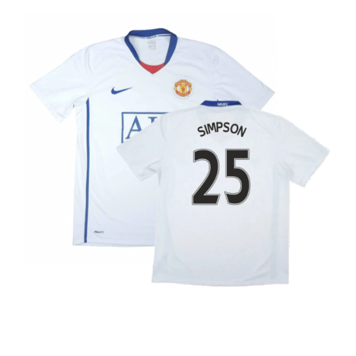 Manchester United 2008-09 Away Shirt (Very Good) (Simpson 25)