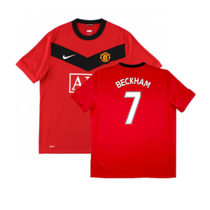 Manchester United 2009-10 Home Shirt (XL) (Very Good) (BECKHAM 7)_0