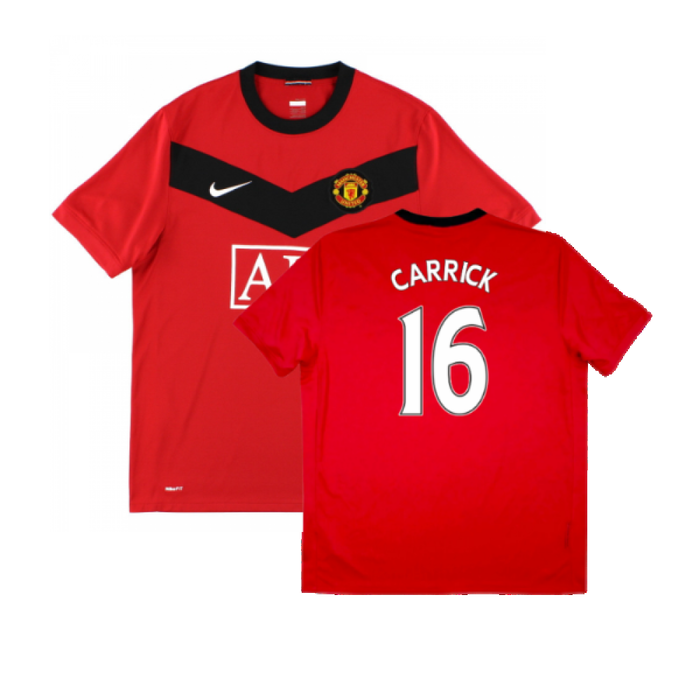 Manchester United 2009-10 Home Shirt (Excellent) (Carrick 16)