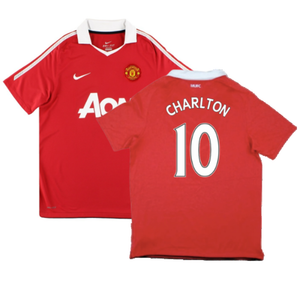 Manchester United 2010-11 Home Shirt (Very Good) (Charlton 10)_0