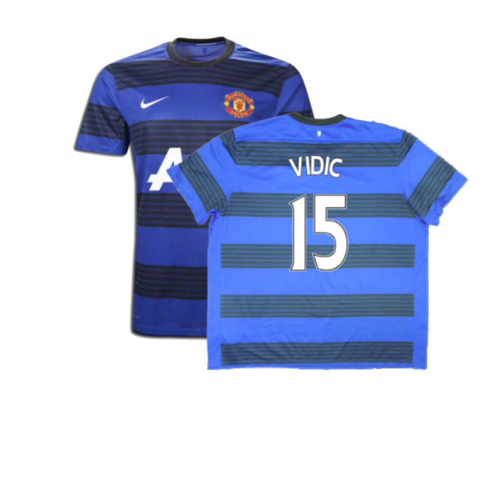Manchester United Vidic Jersey Manchester United 2011-12 Away