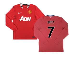 Manchester United 2011-12 Home Long Sleeve Shirt (M) Rooney #10 (Excellent) (BEST 7)_0