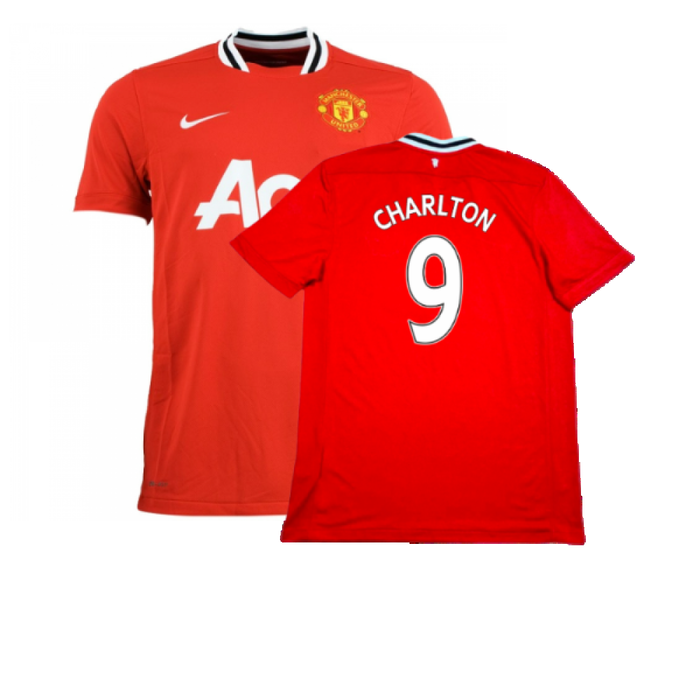 Manchester United 2011-12 Home Shirt (Very Good) (CHARLTON 9)