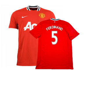 Manchester United 2011-12 Home Shirt (L) (Excellent) (Ferdinand 5)_0