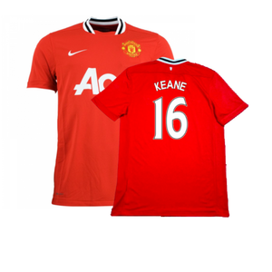 Manchester United 2011-12 Home Shirt (L) (Excellent) (KEANE 16)_0