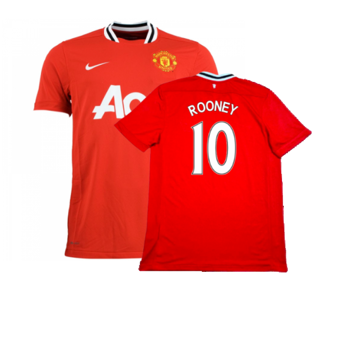 Manchester United 2011-12 Home Shirt (Very Good) (Rooney 10)