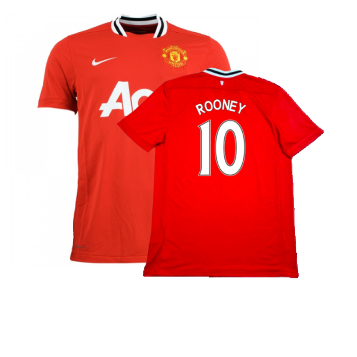 Manchester United 2011-12 Home Shirt (M) (Excellent) (Rooney 10)