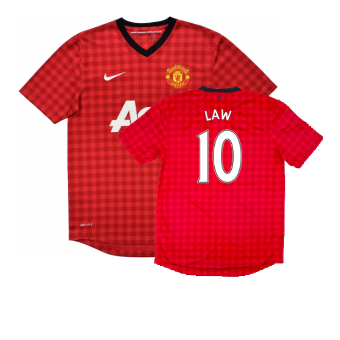 Manchester United 2012-13 Home Shirt (S) (Good) (Law 10)