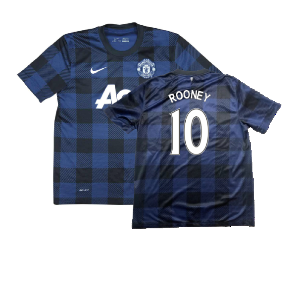 Blue Kit New Utd Away Kit Manchester United 2013-14 Away Shirt (M