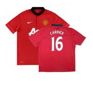 Manchester United 2013-14 Home (XL) (Excellent) (Carrick 16)_0