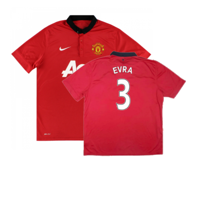 Manchester United 2013-14 Home (Excellent) (Evra 3)