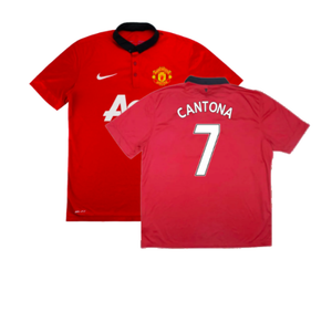 Manchester United 2013-14 Home Shirt (Very Good) (Cantona 7)_0