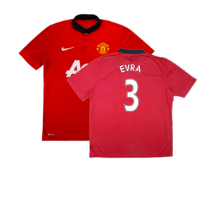 Manchester United 2013-14 Home Shirt (Good) (Evra 3)_0