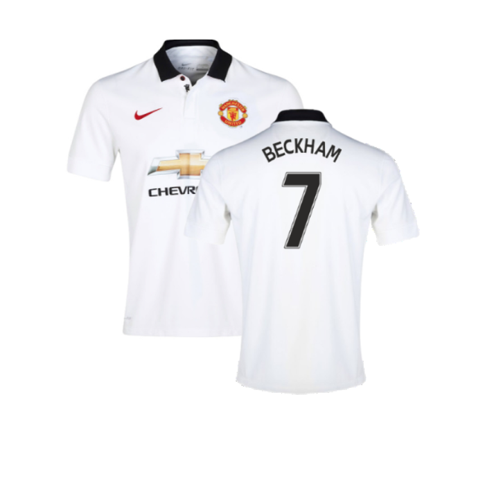 Manchester United 2014-15 Away Shirt (XL) (Excellent) (Beckham 7)