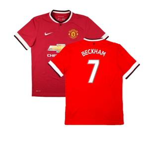 Manchester United 2014-15 Home (3XL) (Very Good) (Beckham 7)_0