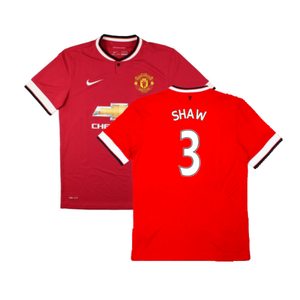 Manchester United 2014-15 Home Shirt (Good) (Shaw 3)_0