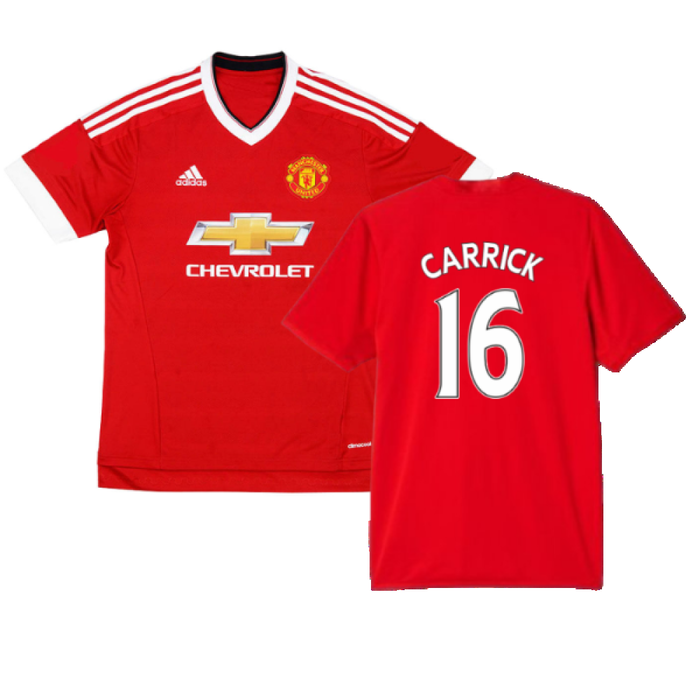 Manchester United 2015-16 Home Shirt (M) (Mint) (Carrick 16)