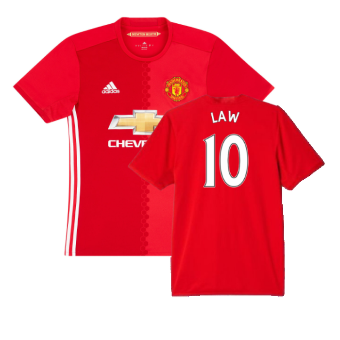 Manchester United 2016-17 Home Shirt (XL) (Excellent) (Law 10)