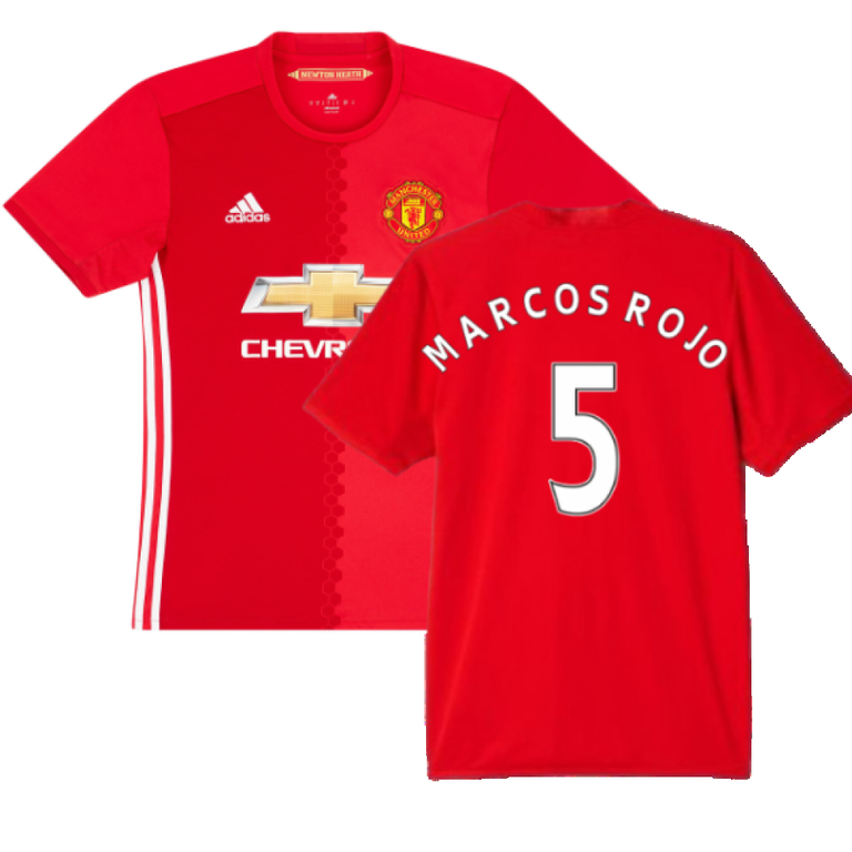 Manchester United No5 Marcos Rojo Sec Away Soccer Club Jersey