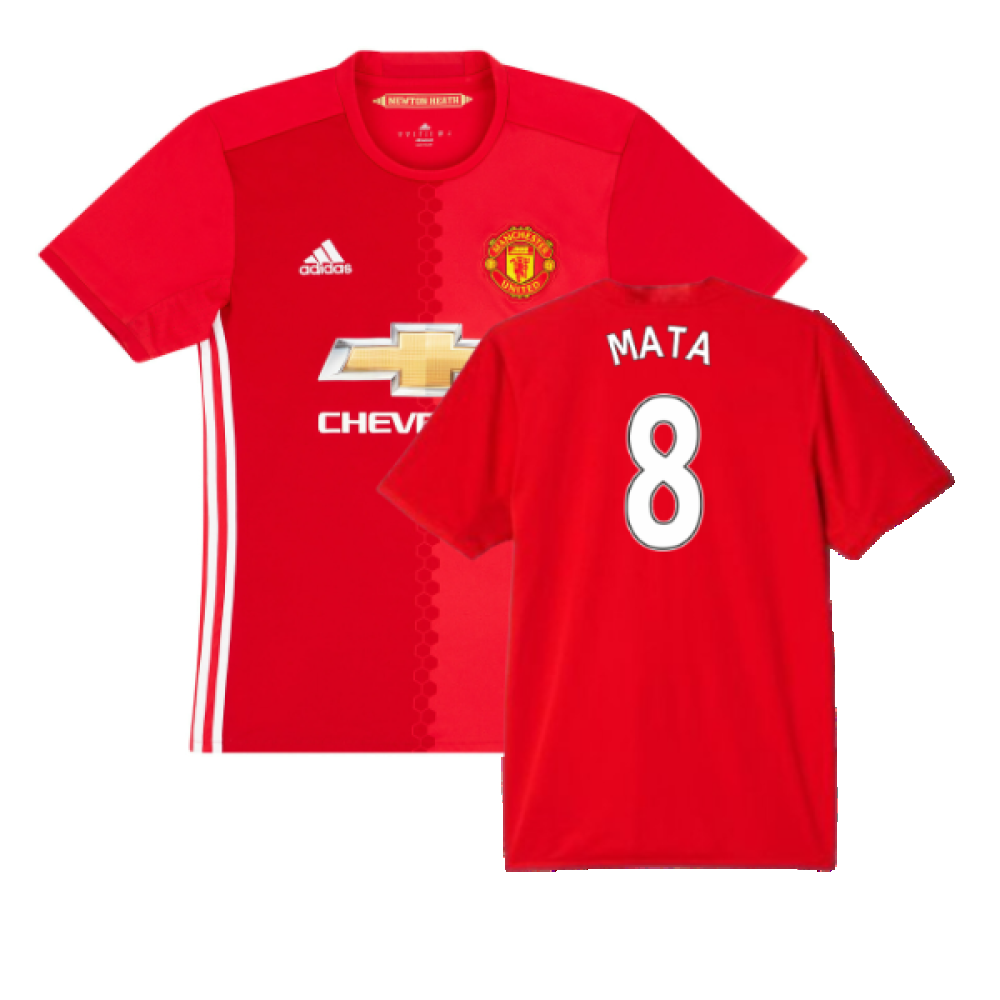 Manchester United Home 2016-17 Shirt (L) (Excellent) (Mata 8)_0
