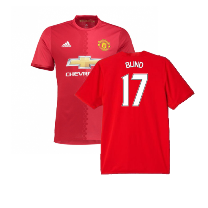 Manchester United 2016-17 Home Shirt (4XL) (Excellent) (Blind 17)