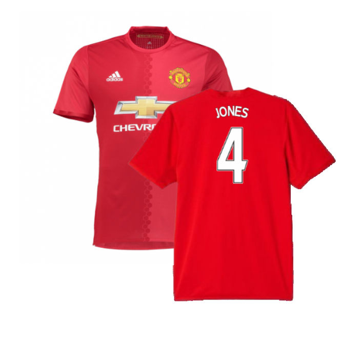 Manchester United 2016-17 Home Shirt (Womens 12) Pogba #6 (Very Good) (Jones 4)