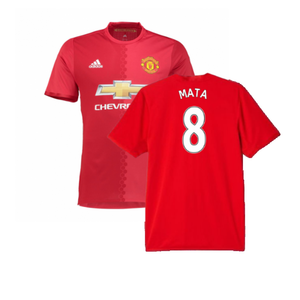 Manchester United 2016-17 Home Shirt (Womens 12) Pogba #6 (Very Good) (Mata 8)_0