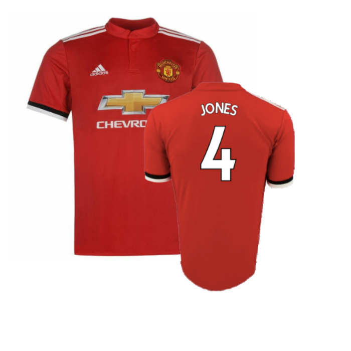 Manchester United 2017-18 Home Shirt (XL) (Excellent) (Jones 4)