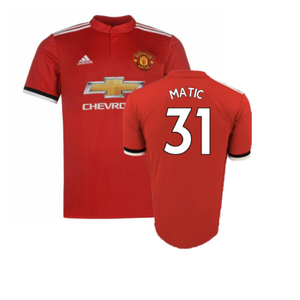 Manchester United 2017-18 Home Shirt (Excellent) (Matic 31)_0