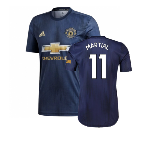 Manchester United 2018-19 Third Shirt (S) (Excellent) (Martial 11)_0