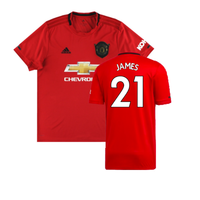 Manchester United 2019-20 Home Shirt (Mint) (James 21)