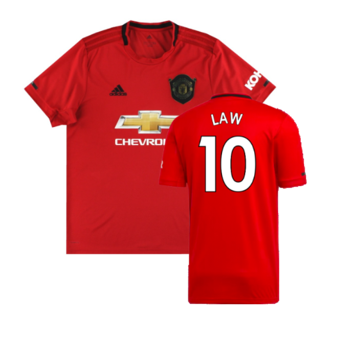 Manchester United 2019-20 Home Shirt (XL) (Very Good) (Law 10)