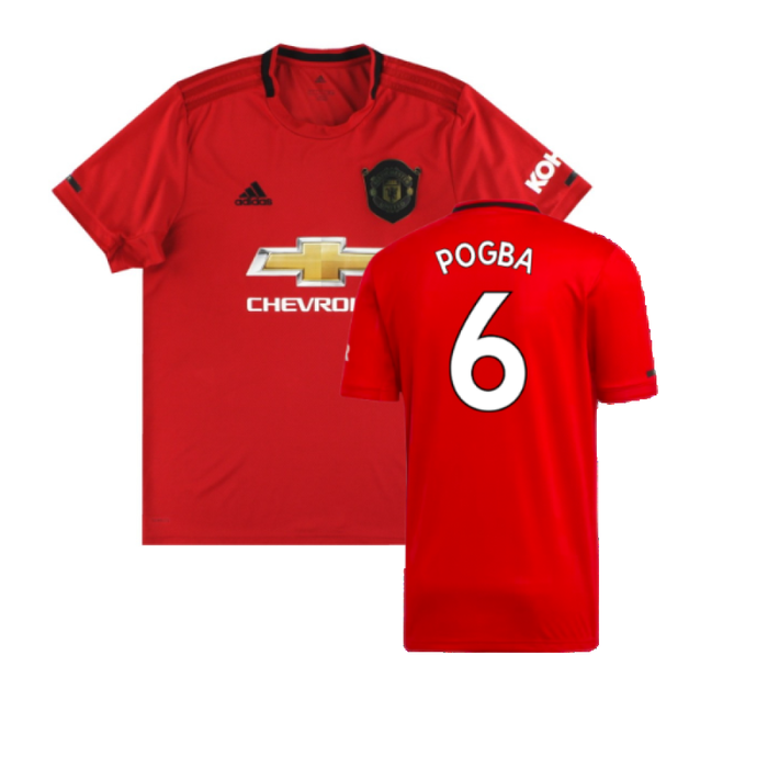 Manchester United 2019-20 Home Shirt (XL) (Very Good) (Pogba 6)