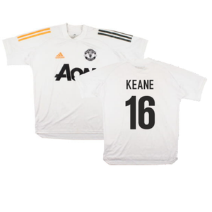 Manchester United 2020-21 Adidas Training Shirt (S) (KEANE 16) (Good)_0