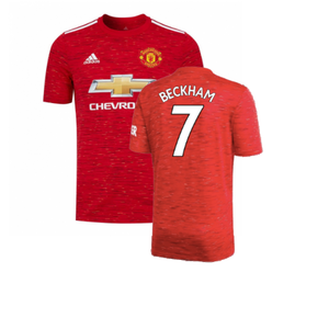 Manchester United 2020-21 Home Shirt (Mint) (BECKHAM 7)_0