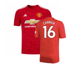 Manchester United 2020-21 Home Shirt (L) (Excellent) (CARRICK 16)_0