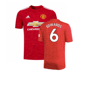 Manchester United 2020-21 Home Shirt (L) (Excellent) (EDWARDS 6)_0