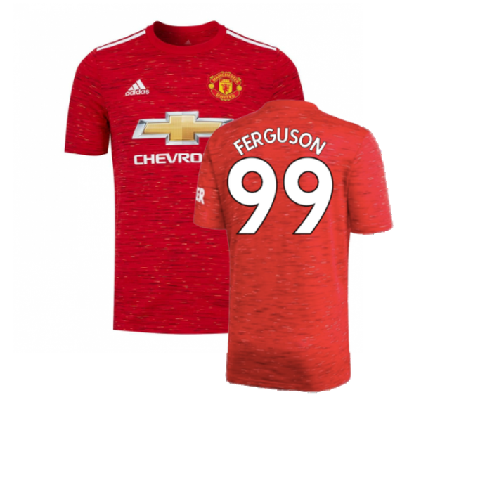 Manchester United 2020-21 Home Shirt (Very Good) (FERGUSON 99)