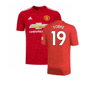 Manchester United 2020-21 Home Shirt (L) (Excellent) (YORKE 19)_0