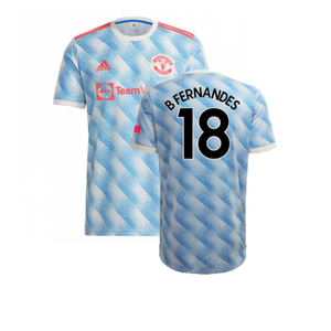 Manchester United 2021-22 Away Shirt (L) (Excellent) (B FERNANDES 18)_0